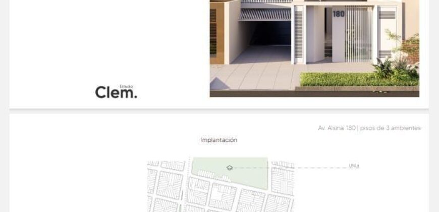 Av. Adolfo Alsina 180 , 3 Ambientes. PISOS